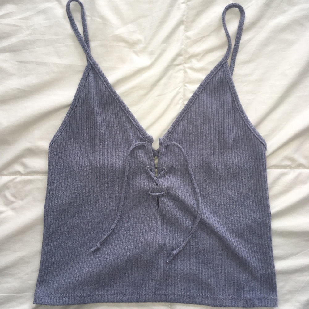 Lace Up Crop Top
